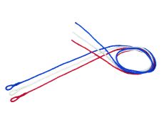 Cordelette perlon rouge et bleu 2 m