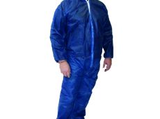 Combinaison bleue à usage unique 