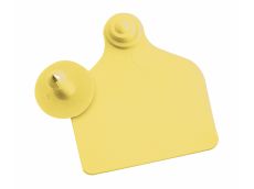 Boucles de marquage Ukalflex grande+bouton nue jaune