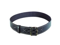 Collier cuir noir 47 mm x 55 cm