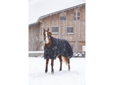 Couverture  “Oxford” imperméable,  doublée polaire noir - Taille : 6'9