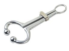 Pince mouchette à coulant acier nickelé