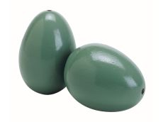 Oeufs faisan bois peint vert par 2