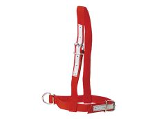 Licol en nylon rouge pour vache