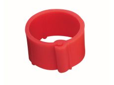 Bague rouge à clips 8 mm par 100