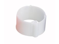 Bague blanche à clips 16 mm par 100