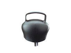 Cloche en acier bombé Black-Blue 64 mm