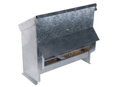  Mangeoire à trémie en acier galvanisé 25 L pour 15 poules