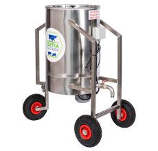 Cuve inox sur roues 100L Complet