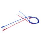Cordelette perlon rouge et bleu 2 m