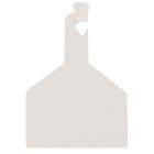 Boucle une pièce ZTAG BOVIN blanche x30