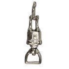 Mousqueton de panique oeil carré tournant 25 mm