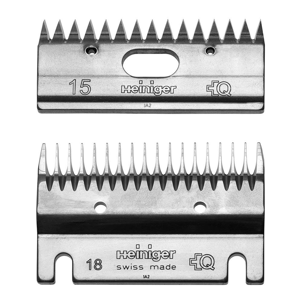 Jeu de peignes Heiniger spécial charolais 18/15