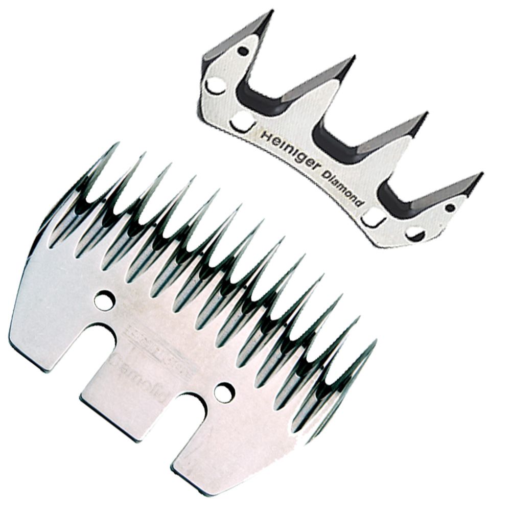 Jeu de peignes Heiniger 13 et 4 dents spécial camélidés