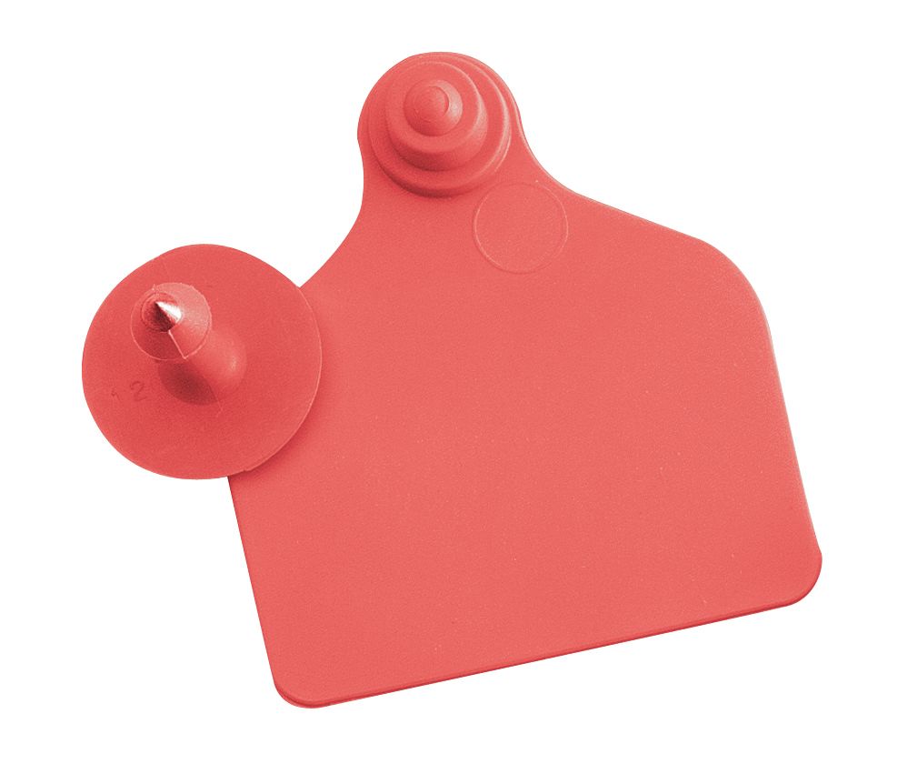 Boucles de marquage Ukalflex grande+bouton nue rouge