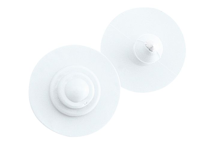 Boucles de marquage Ukaflex bouton+bouton nue blanc