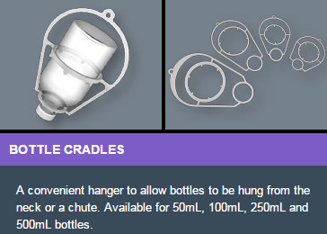 Support plastique SIMCRO pour flacon 250ml