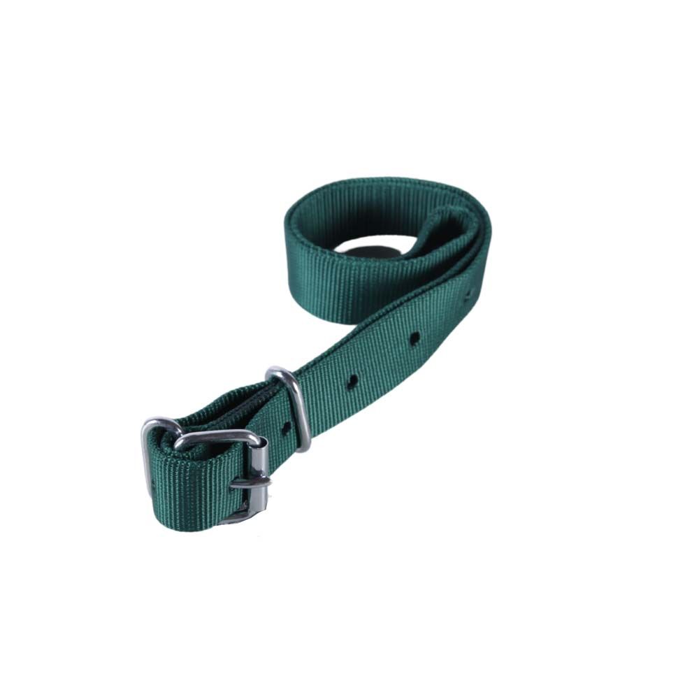 Collier en nylon pour vache pour passant d'identification vert