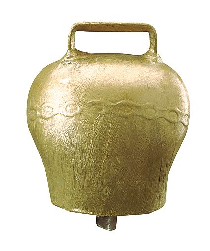 Cloche en acier bombé coloris bronze 110 mm