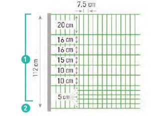 Filet non électrifié 1,12 m -25 m, pour volaille BEAUMONT