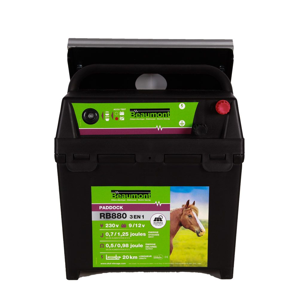 Poste mixte 3 en 1 PADDOCK RB880 avec panneau solaire BEAUMONT