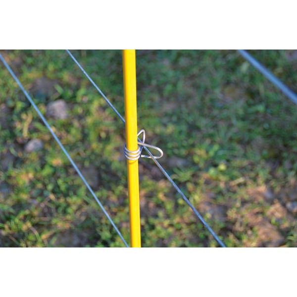 100 isolateurs master clip  inox HORIZONT pour piquets 12mm