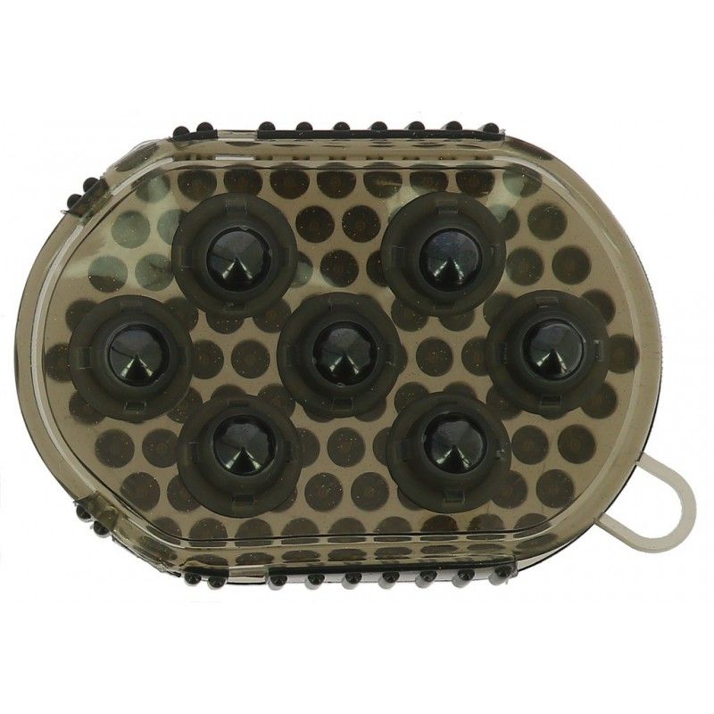 Gant double face étrille et massage noir