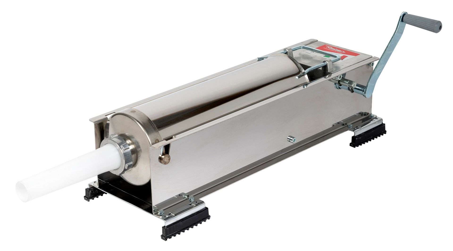 Poussoir à saucisse REBER tout inox 2 vitesses 5 kg PRO
