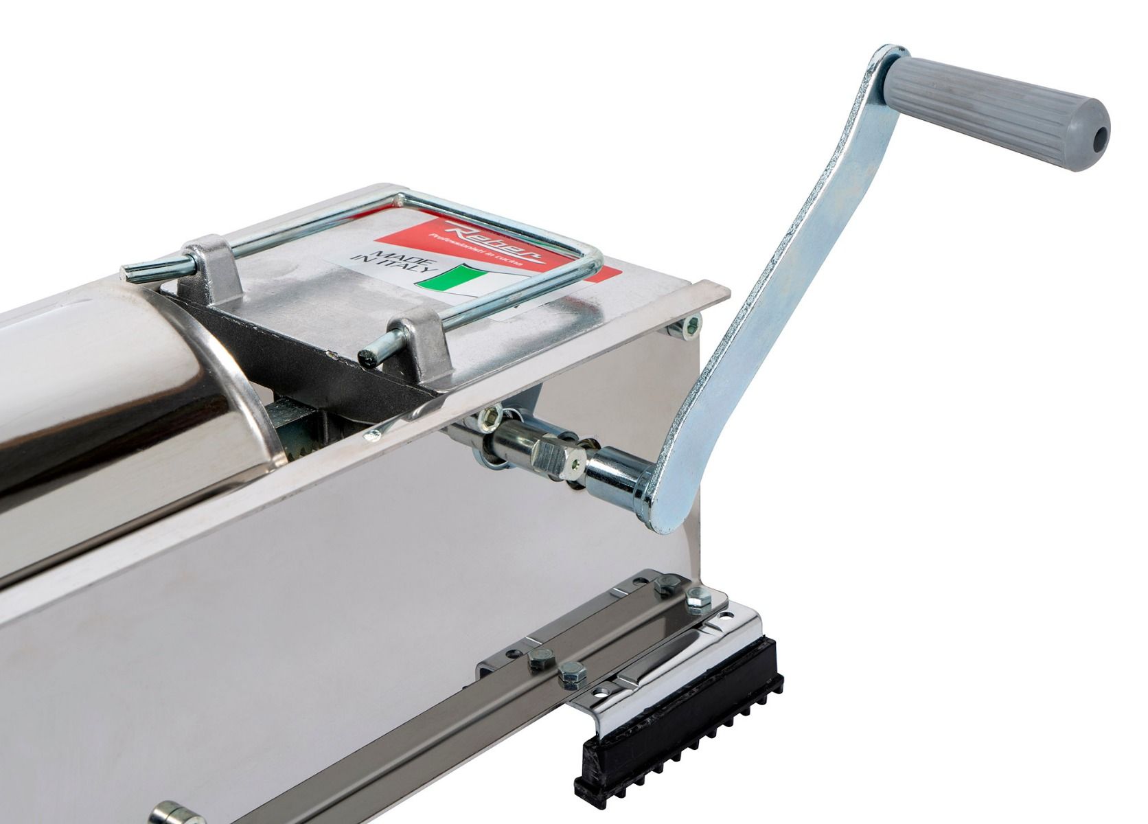 Poussoir à saucisse REBER tout inox 2 vitesses 10kg PRO