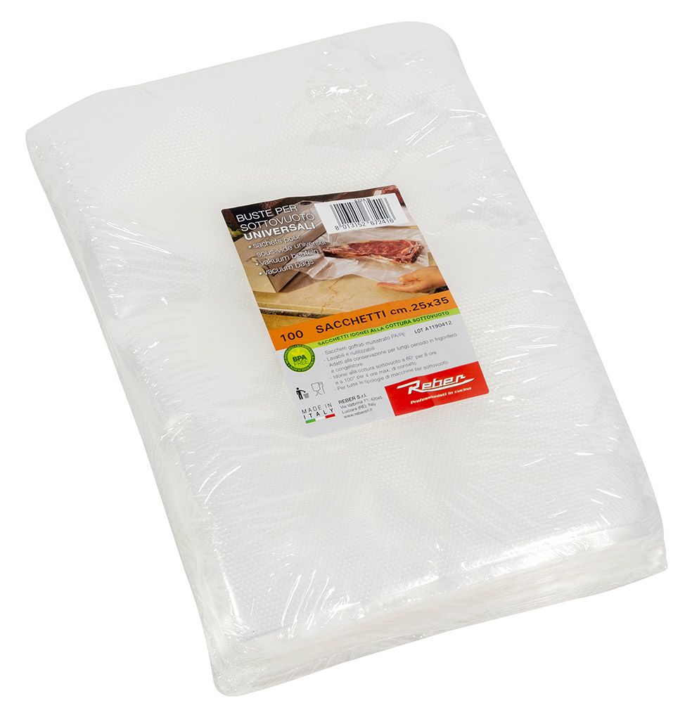100 sacs mise sous vide REBER - 25x35 cm