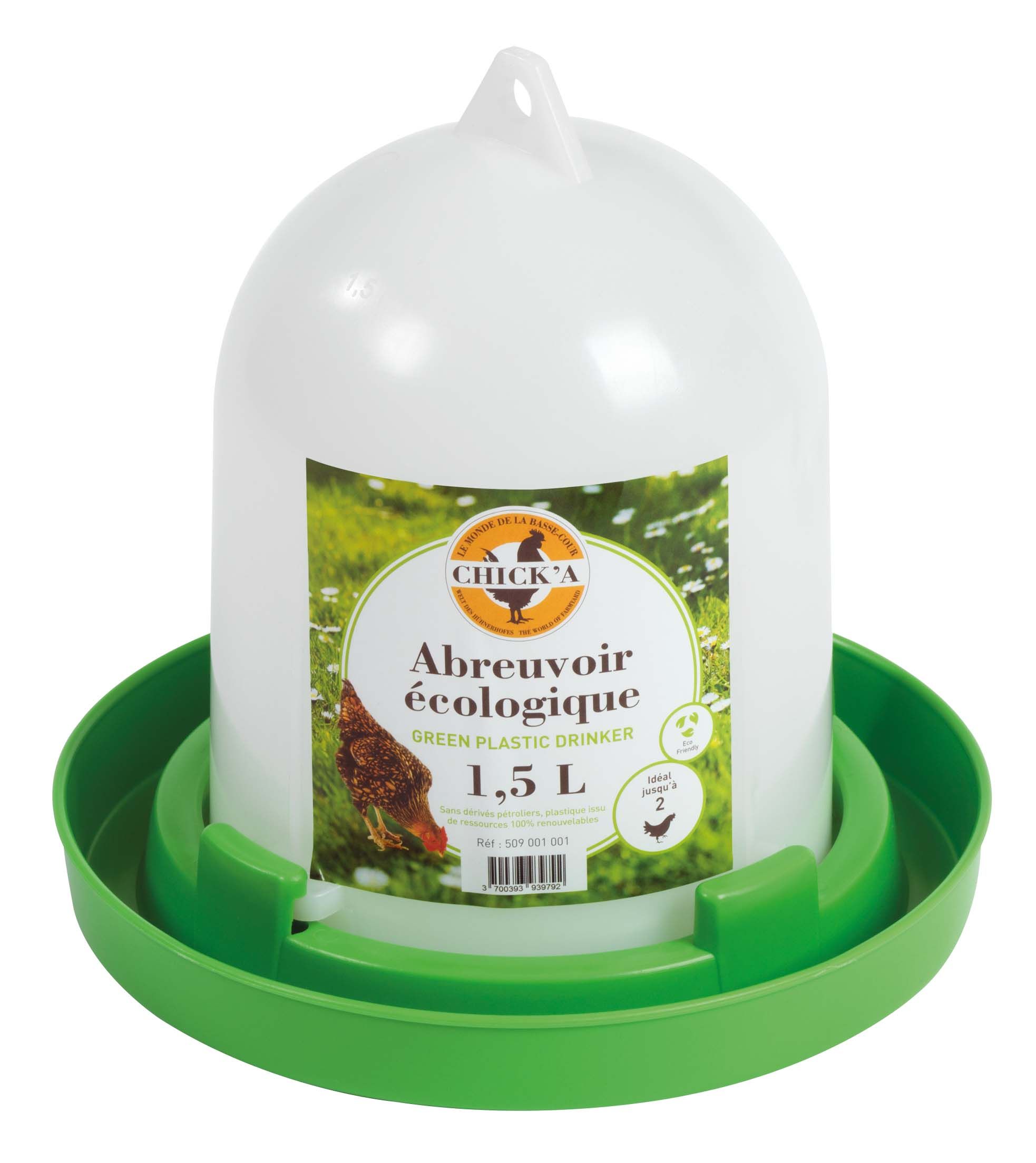Abreuvoir ligne verte 1.5L