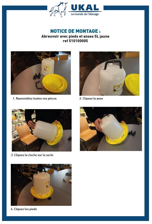 Abreuvoir sur pied 5L