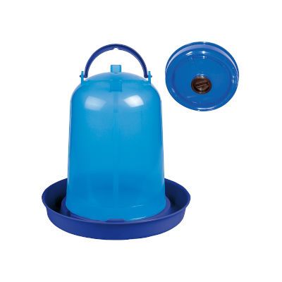 Abreuvoir bleu transparent 8L