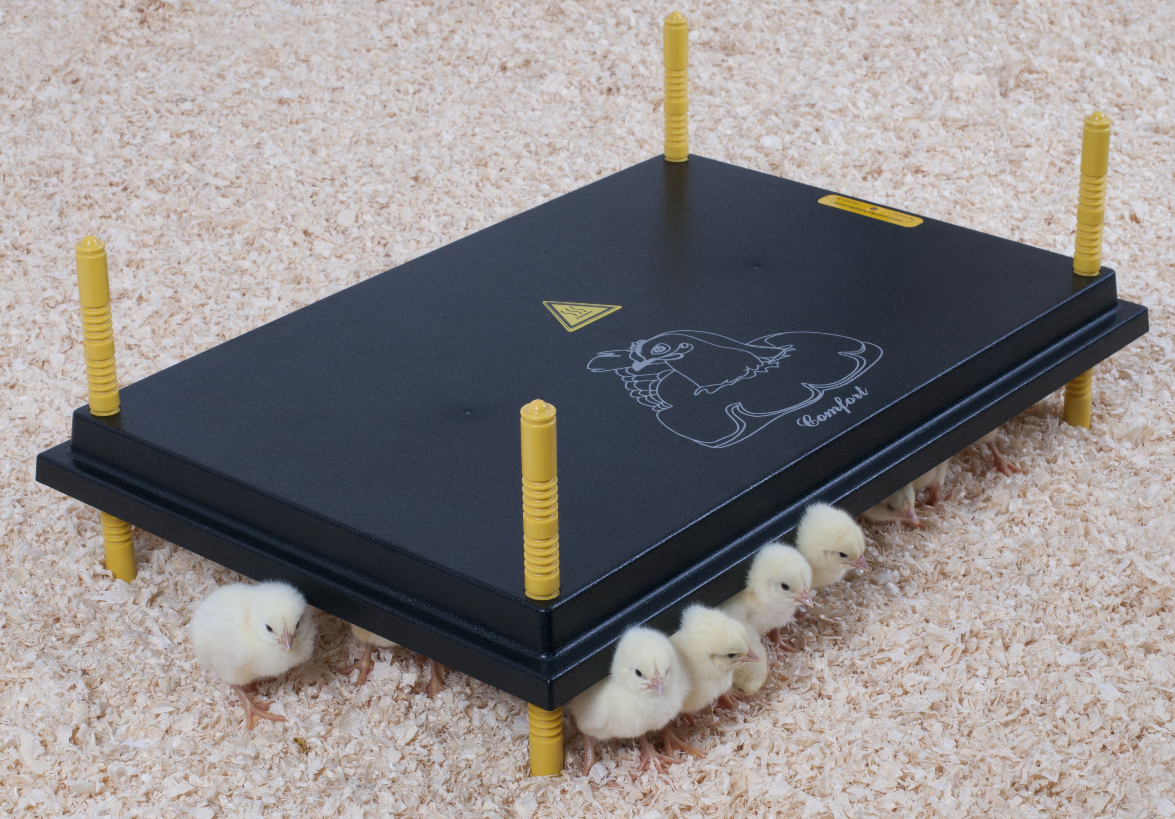 Panneaux chauffants pour poussins