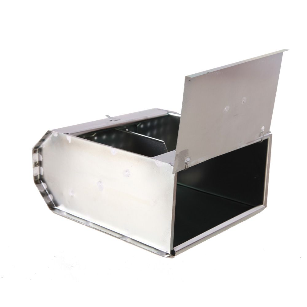 Mangeoire à trémie, 2 compartiments