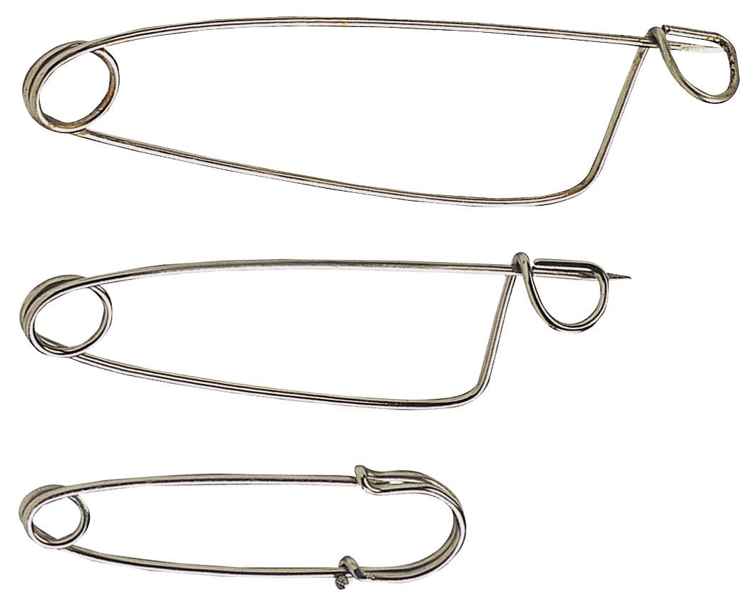 5 Épingles de bouclement sans oeillet pour ovin 8 cm