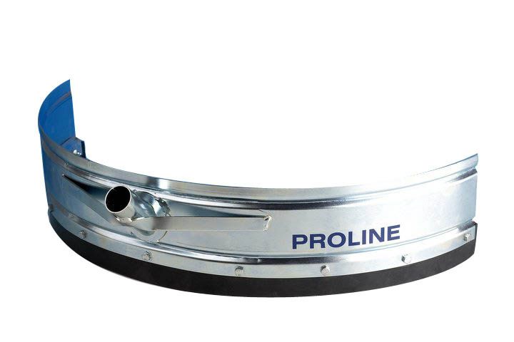 Racloir à lisier courbe acier galvanisé 65 cm