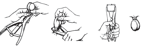 Pince pose anneaux de gomme KAMER