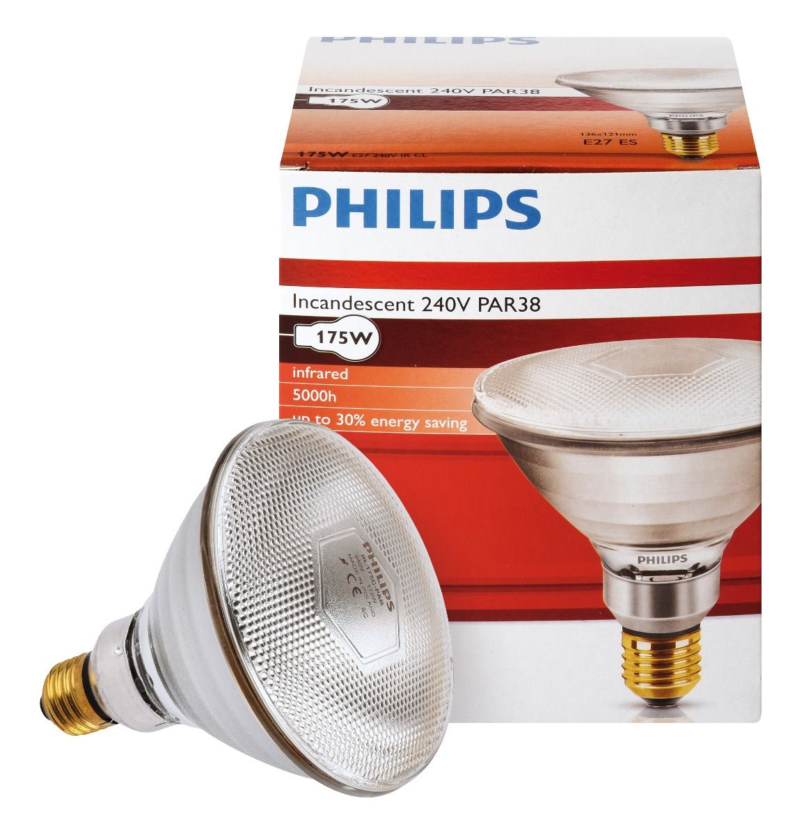 Ampoule PHILIPS IR/PAR blanche 175W