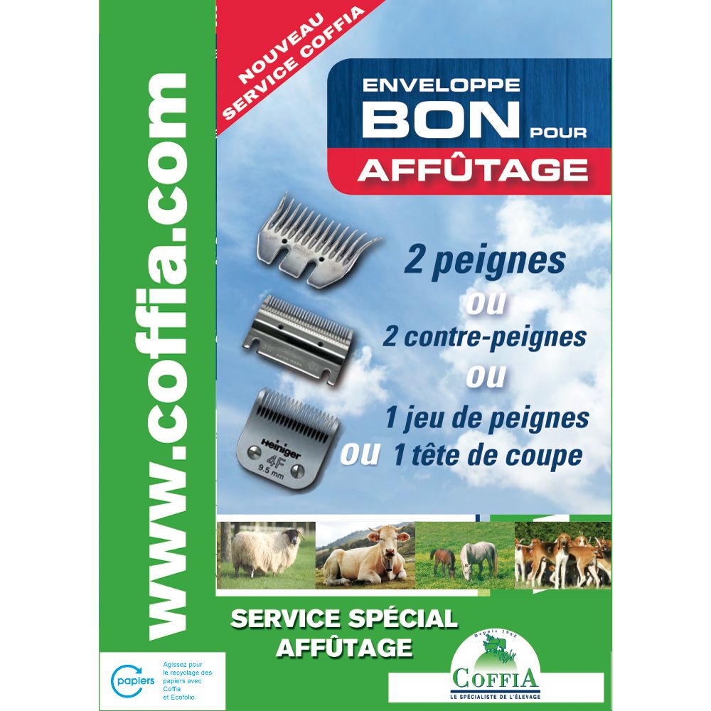 Bon pour un affûtage de peigne pour tondeuse