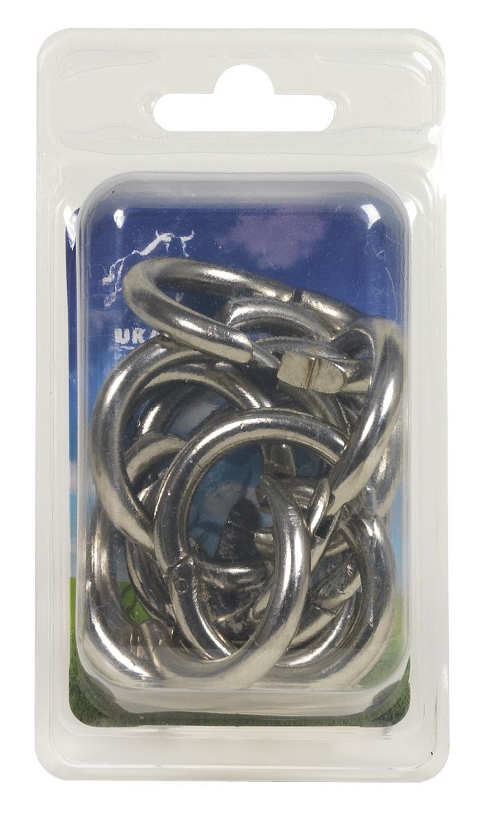 Anneaux nasals en acier nickelé pour porcs