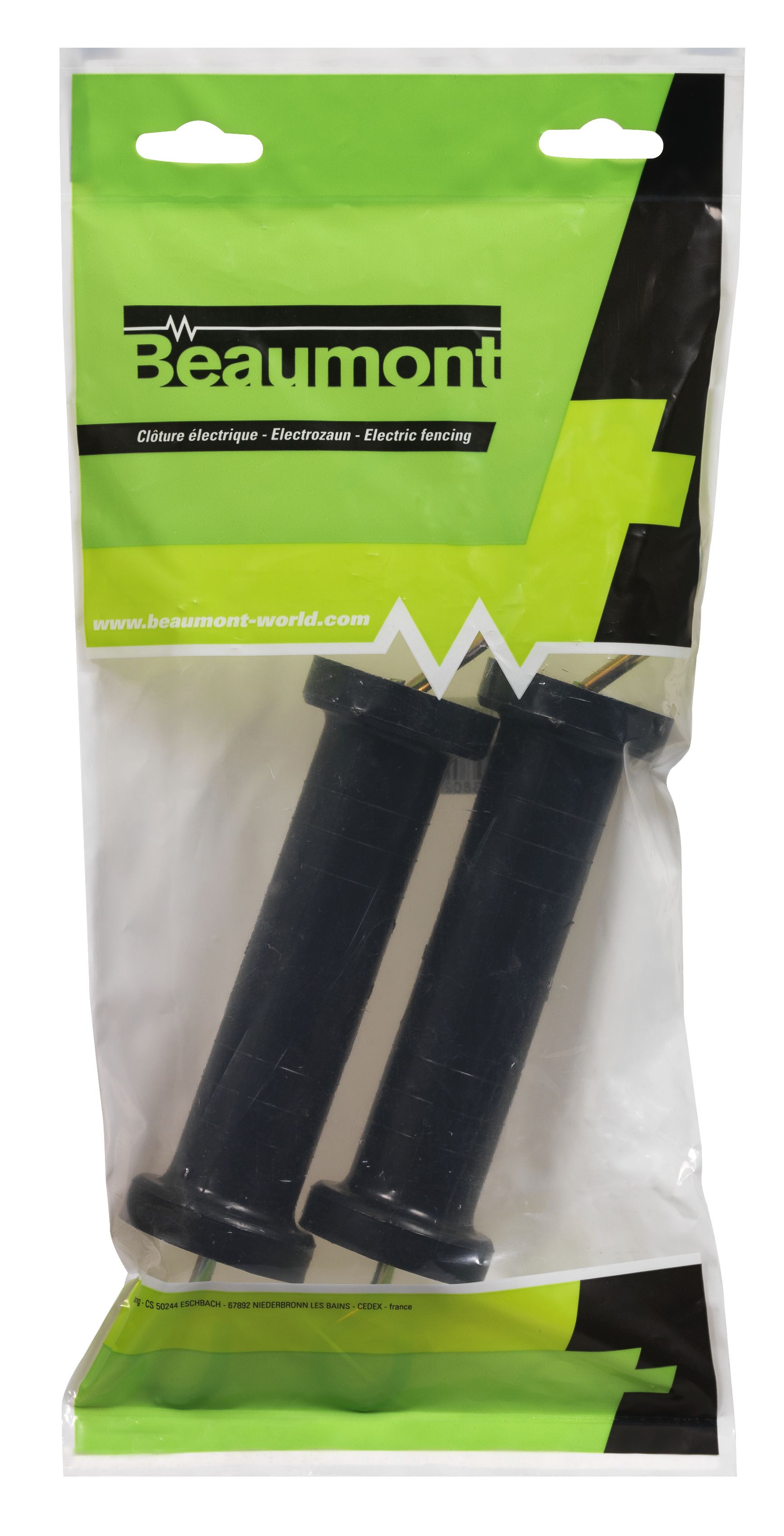 Poignée isolante à ressort, noire X2