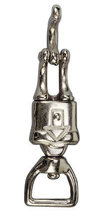 Mousqueton de panique oeil carré tournant 25 mm