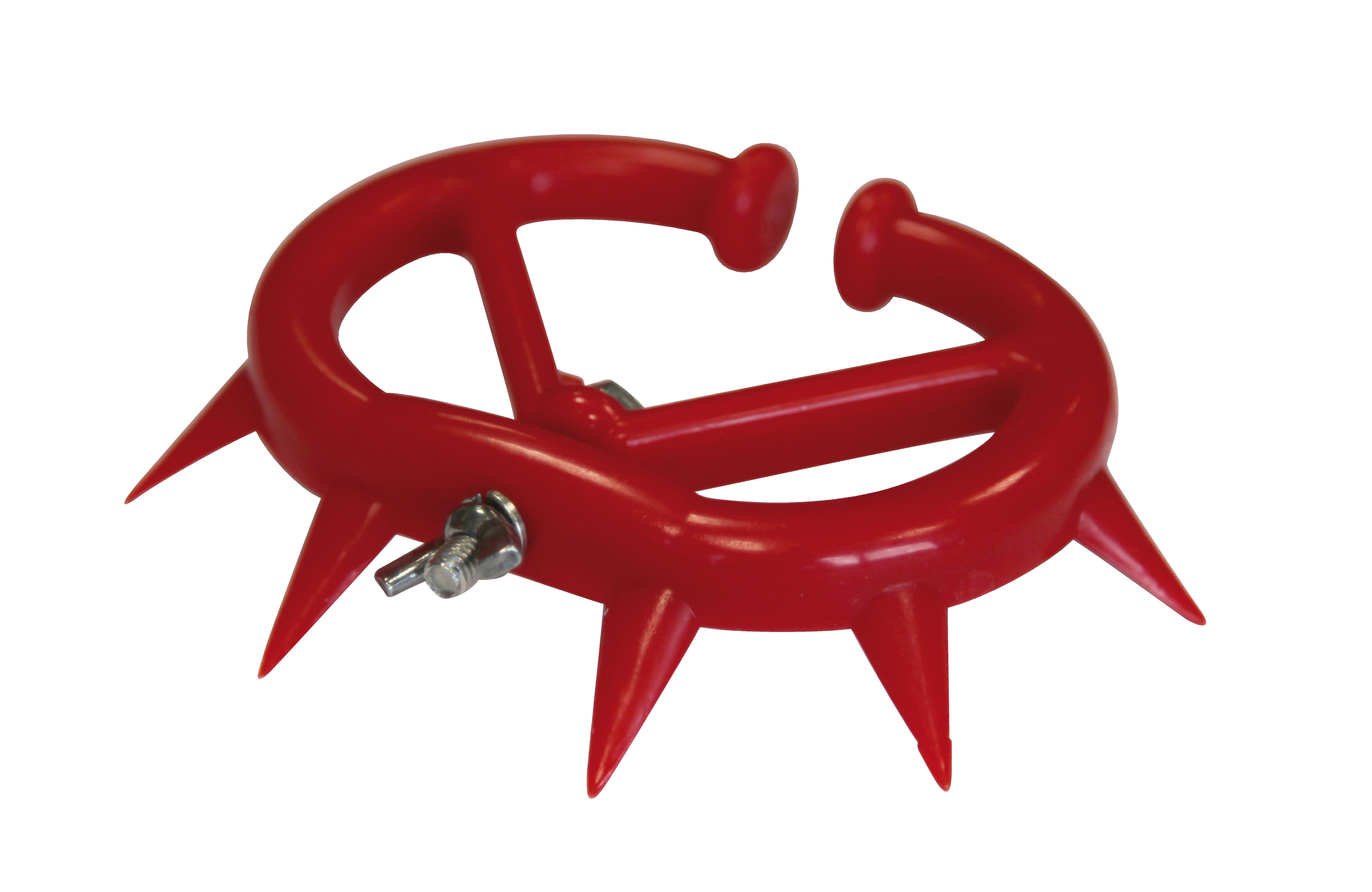 Antitêteur plastique à pointes rouge petit modèle x5