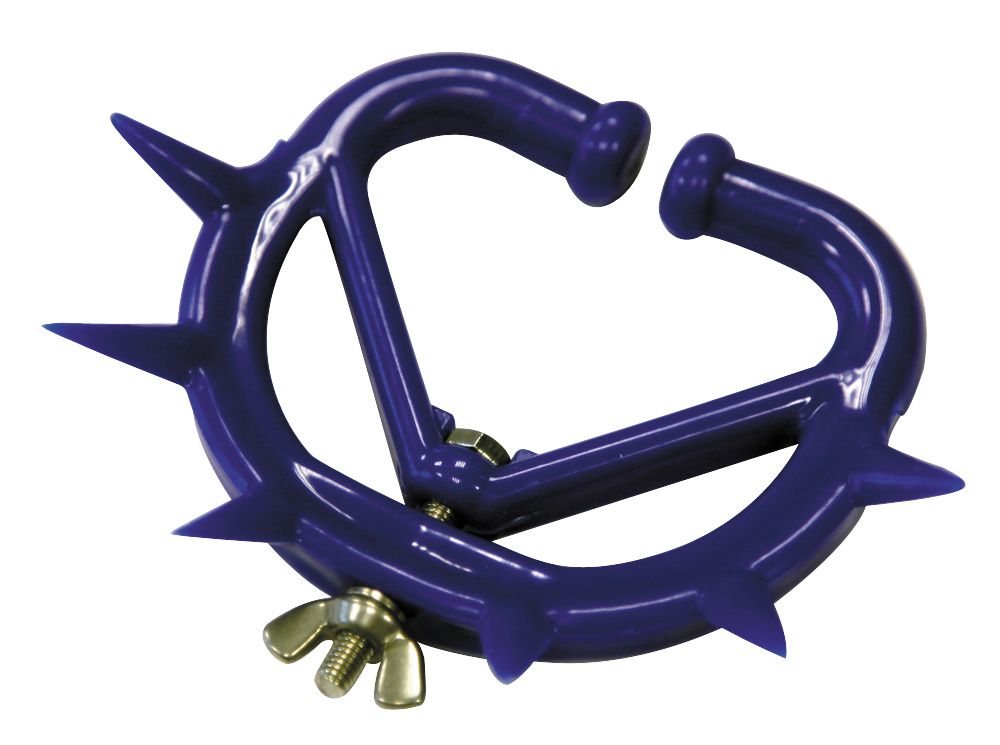 Antitêteur plastique à pointes bleu moyen modèle x 12