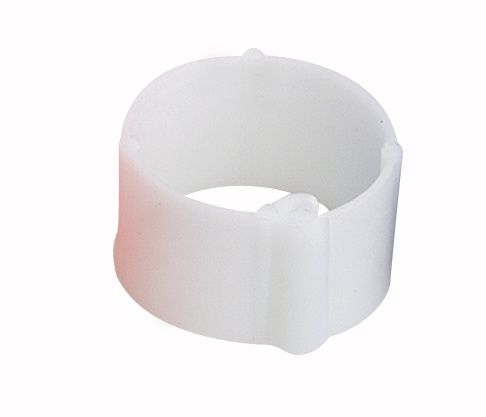 Bague blanche à clips 12 mm par 100