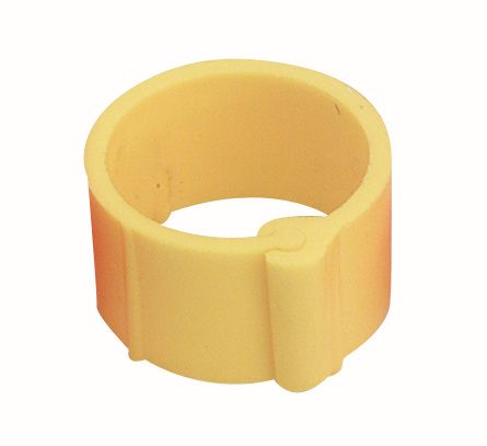 Bague jaune à clips 16 mm par 100