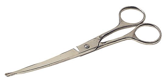 Ciseaux courbes avec lentille