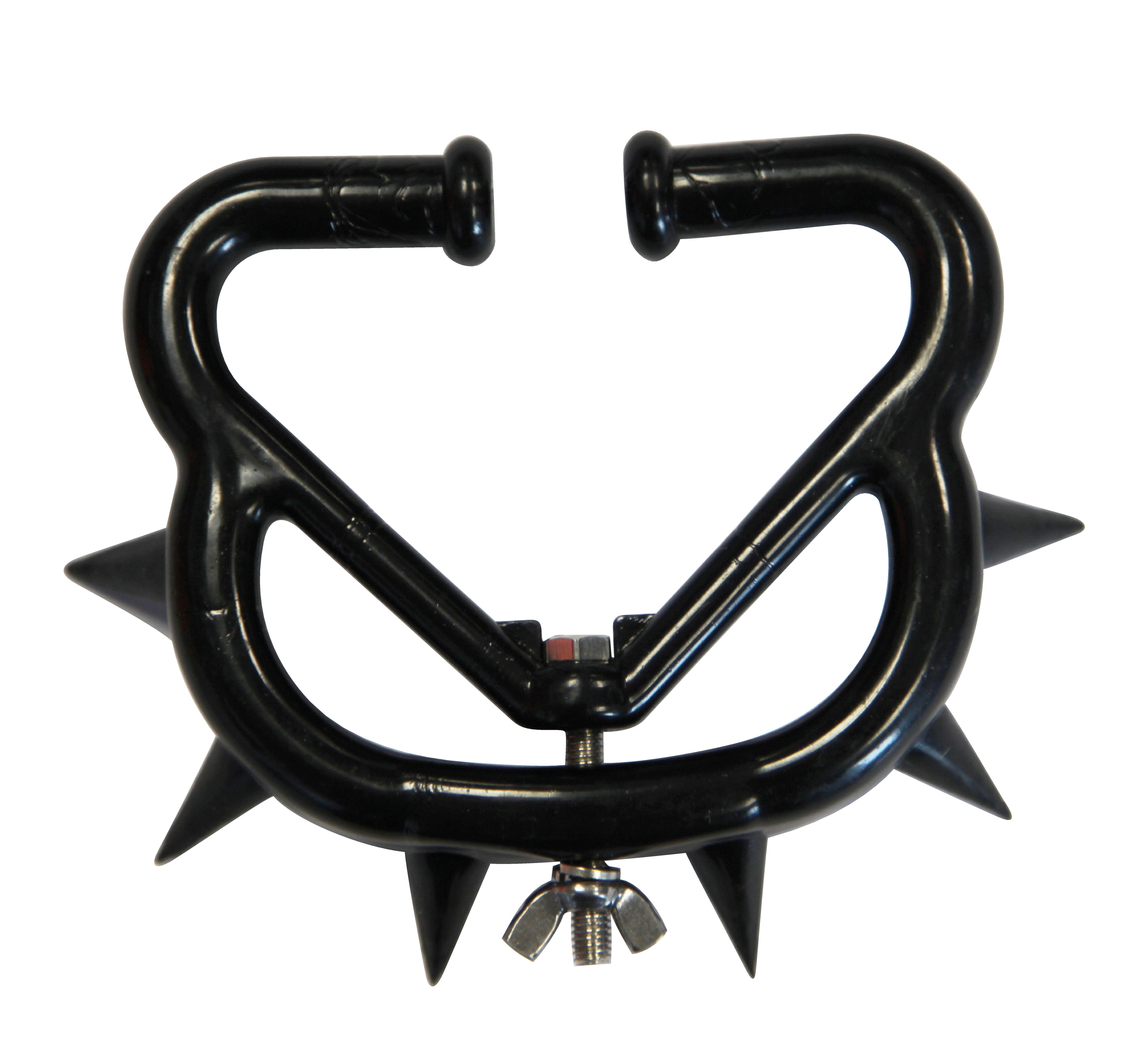 Antitêteur plastique à pointes noir grand modèle x2