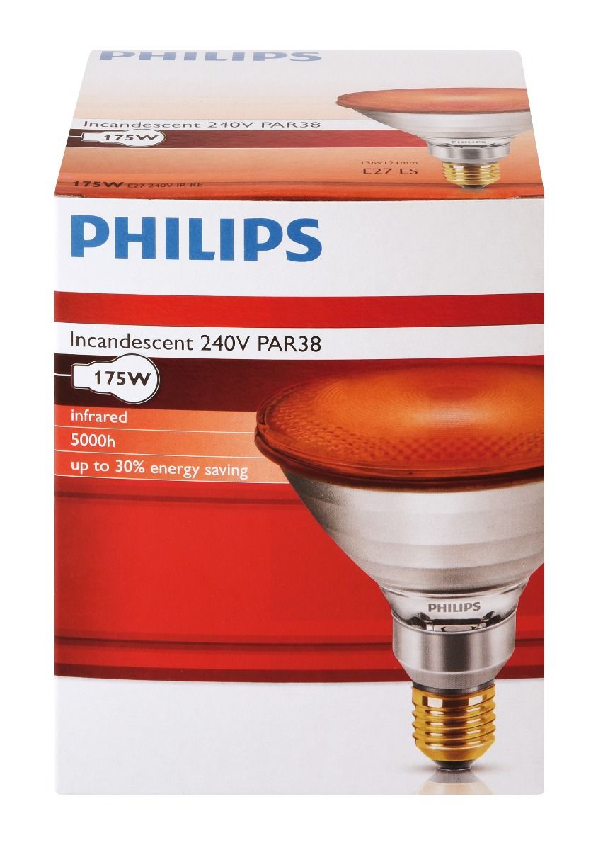 Ampoule PHILIPS IR/PAR rouge 175W